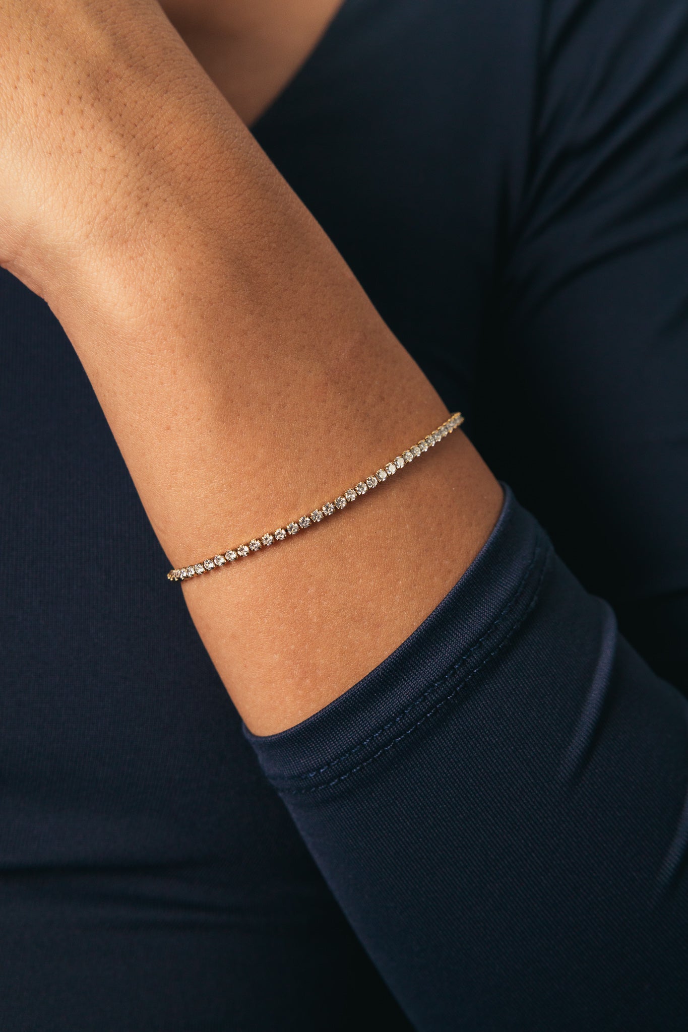 Bracciale Tennis Lumen Donna Indossato