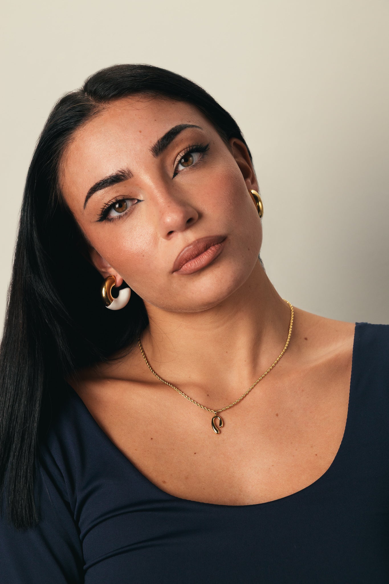 COPPIA ORECCHINI CORALIA ORO E BIANCO DONNA