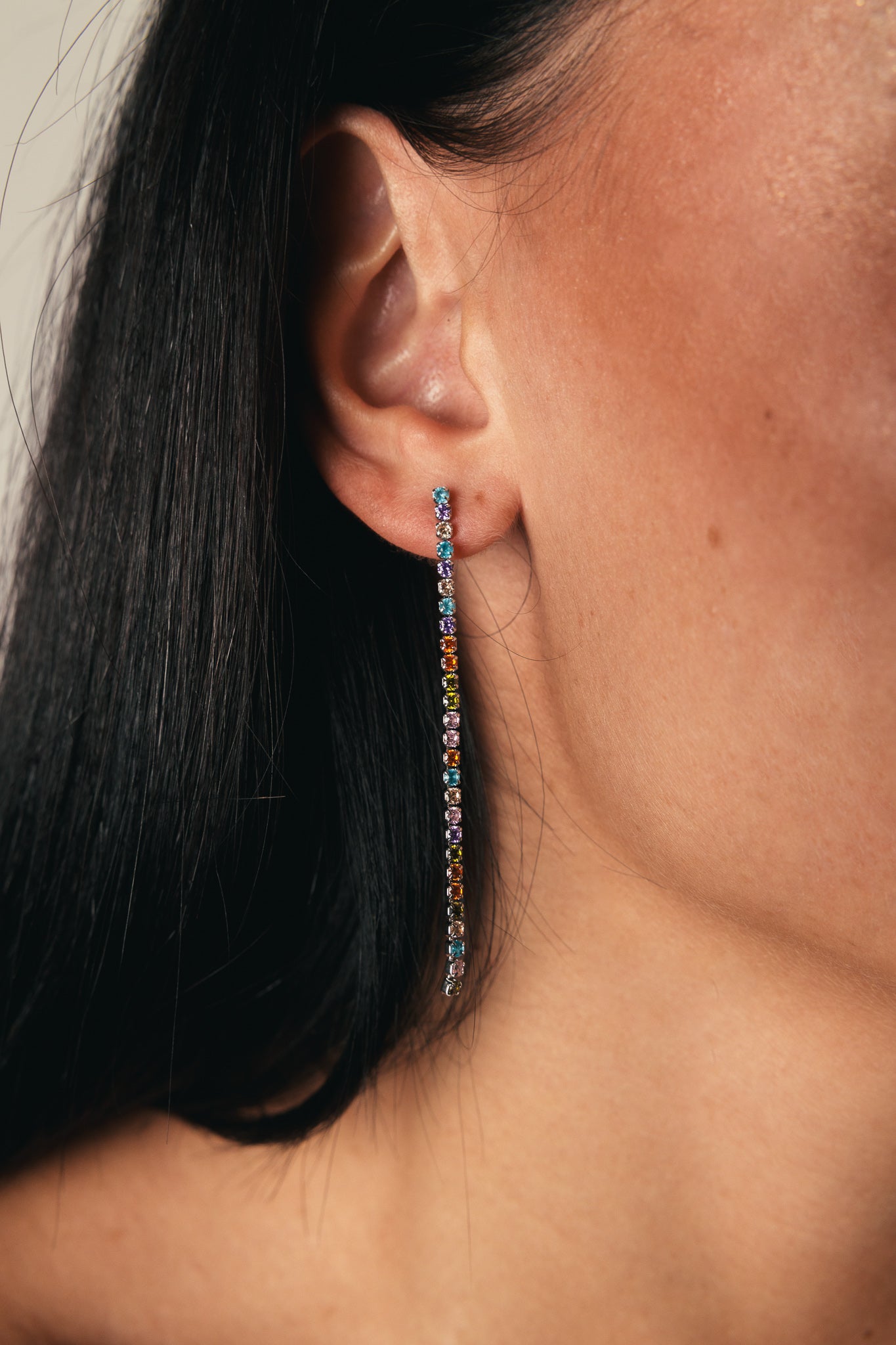 COPPIA ORECCHINI LUMEN COLORATI INDOSSATI