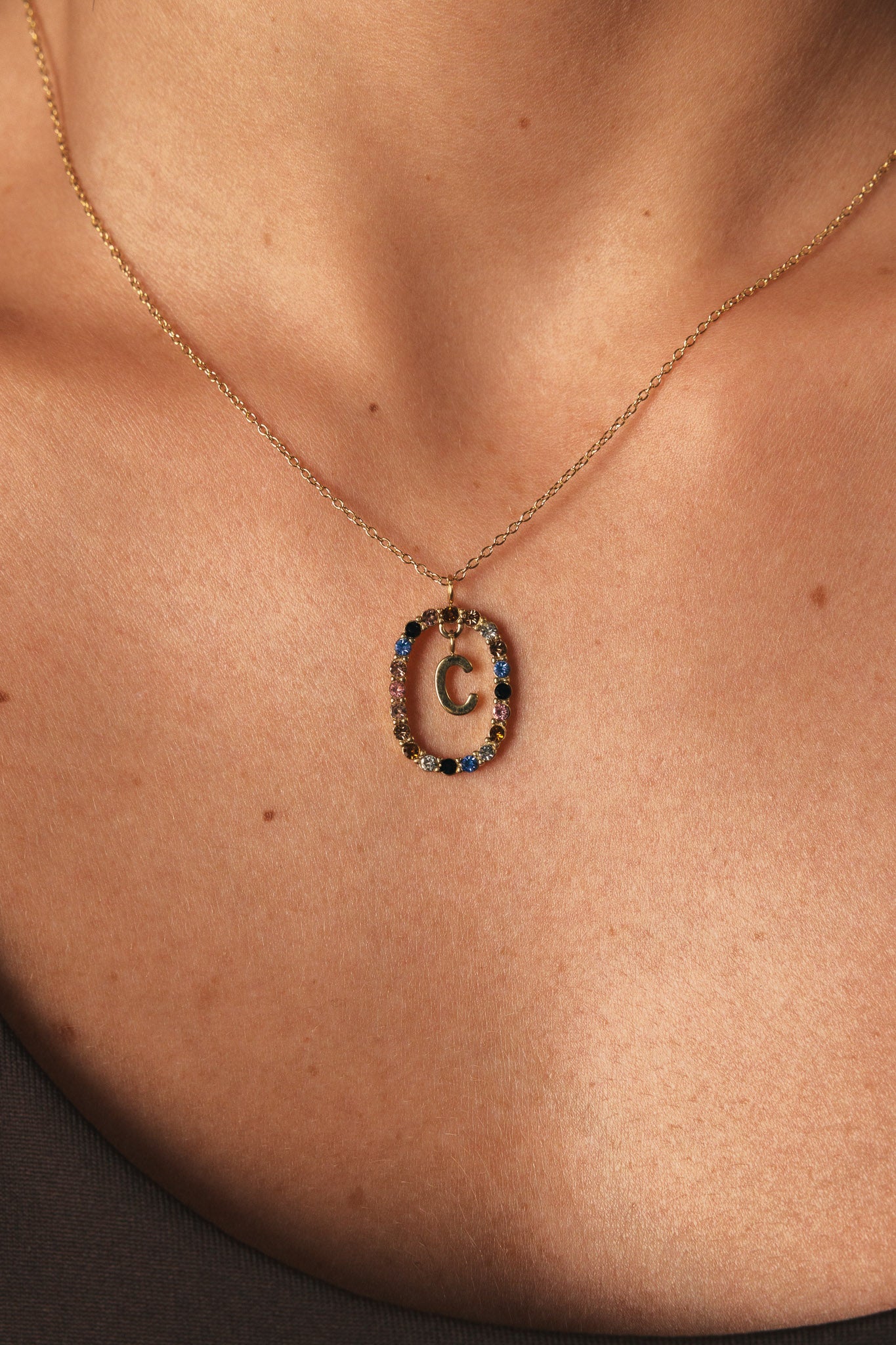COLLANA CON LETTERA C