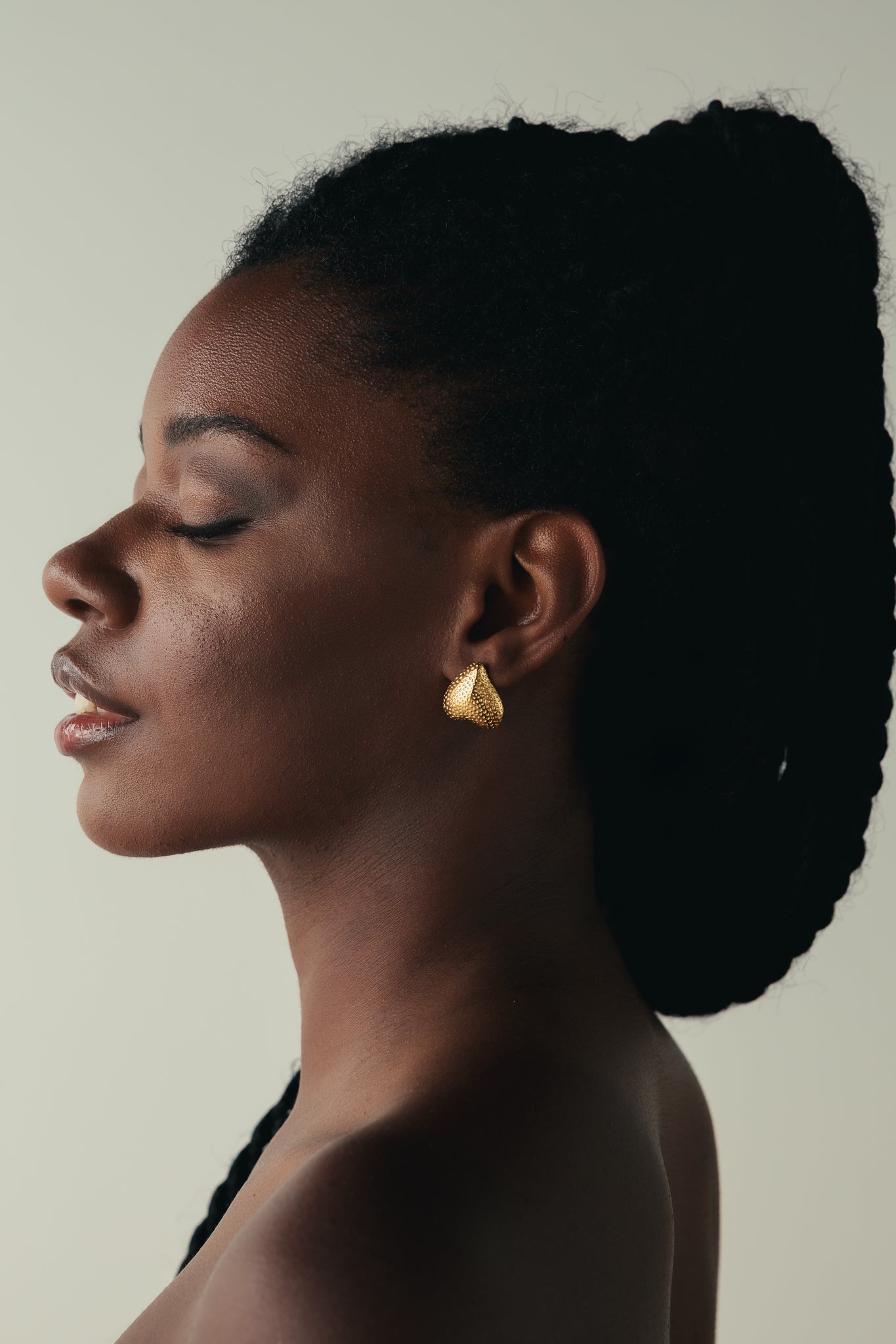 COPPIA ORECCHINI A CUORE TEXTURE